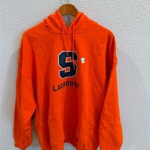 Syracuse Gildan Bright Orange Lacrosse Hoodie